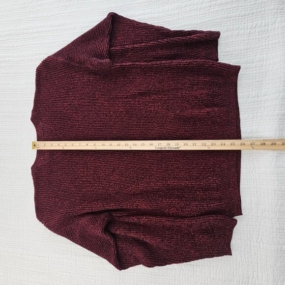 Vintage 90’s Tommy Hilfiger Sweater Men's M Red Black Chunky Knit EUC LS LN - Picture 13 of 14